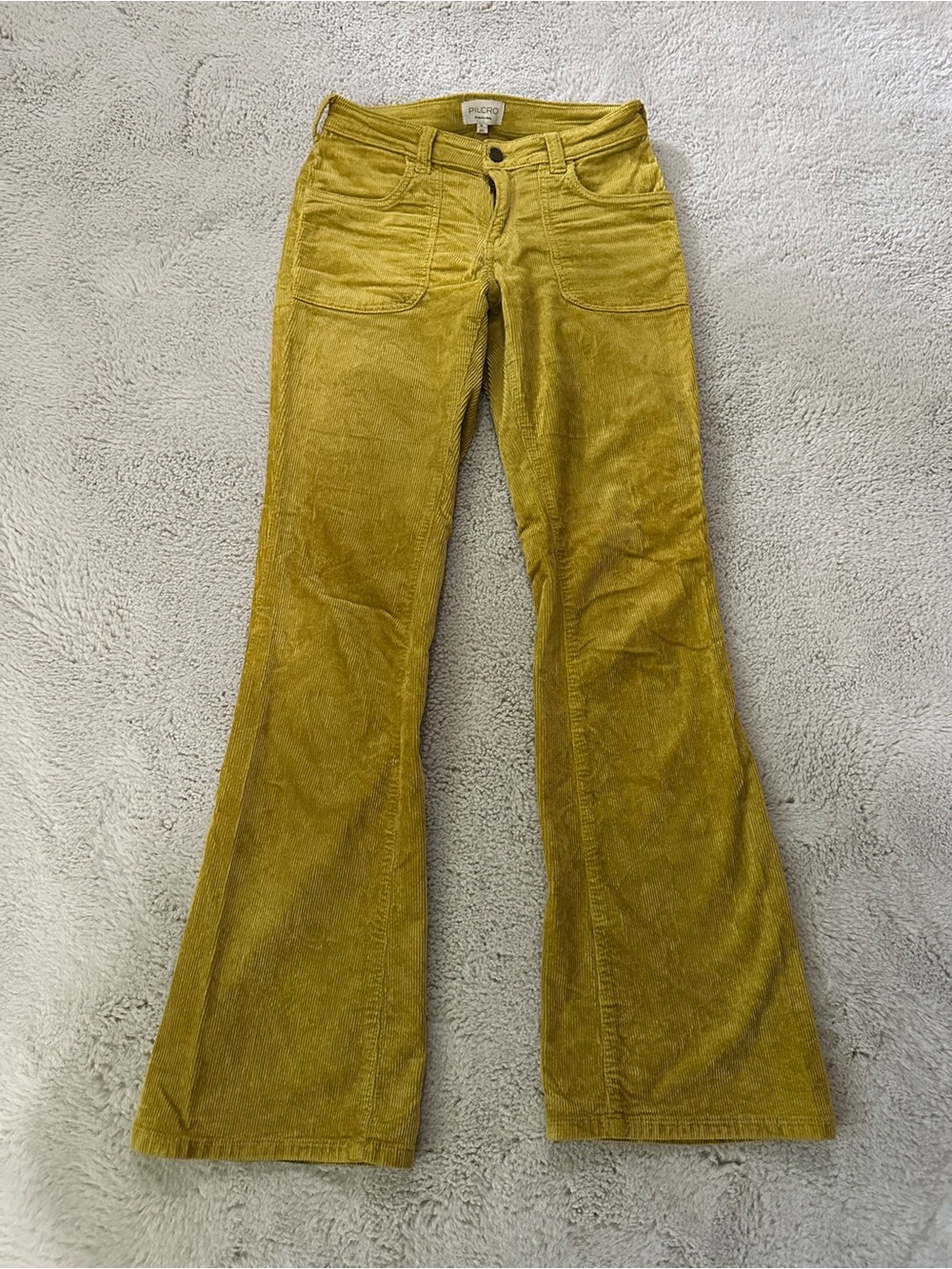 Pilcro Corduroy Pants in Mustard